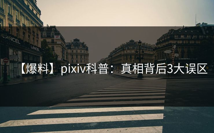 【爆料】pixiv科普：真相背后3大误区